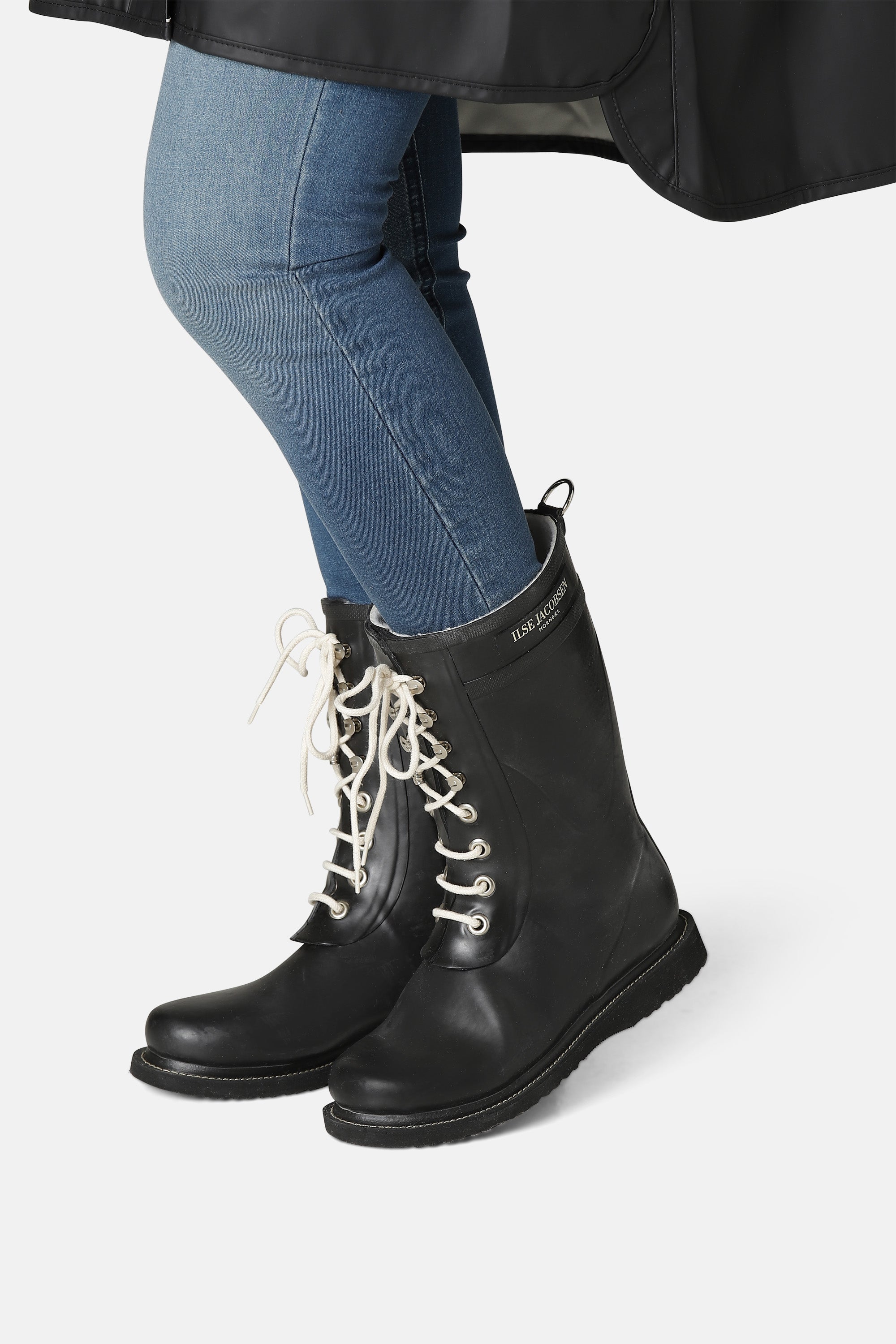 Ilse Jacobsen Hornbæk Footwear 3/4 Rubber Boots Rain boots 01 Black